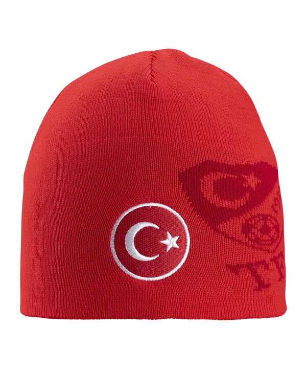 tff türkiye beanie classic em 2024 rød