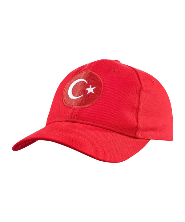 tff türkiye logo cap em 2024 børn rød