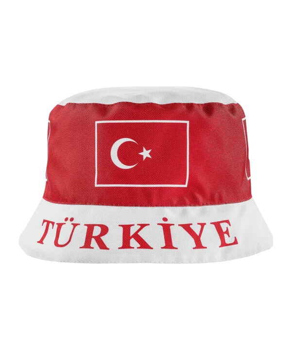 tff türkiye bucket hat euro 2024 rød