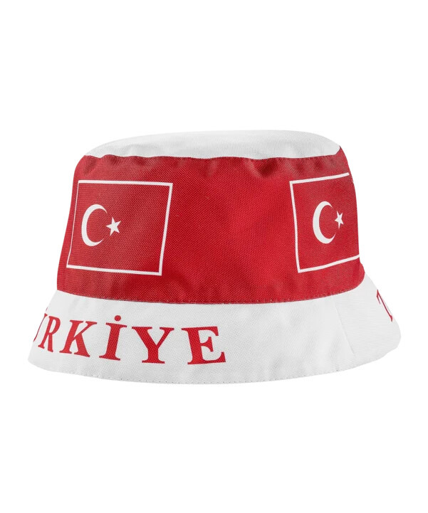 tff türkiye bucket hat euro 2024 rød