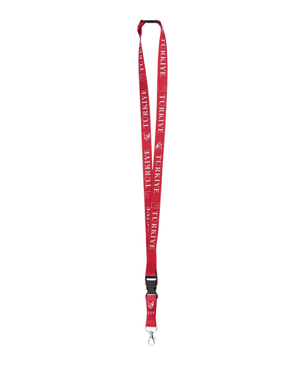tff türkiye lanyard em 2024 rød