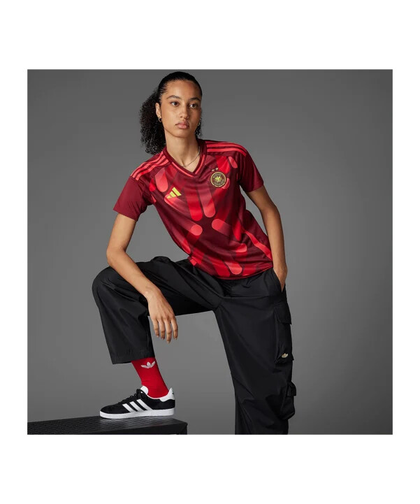 adidas tyskland dfb tyskland em 2025 udebanetrøje em 2025 dame rød