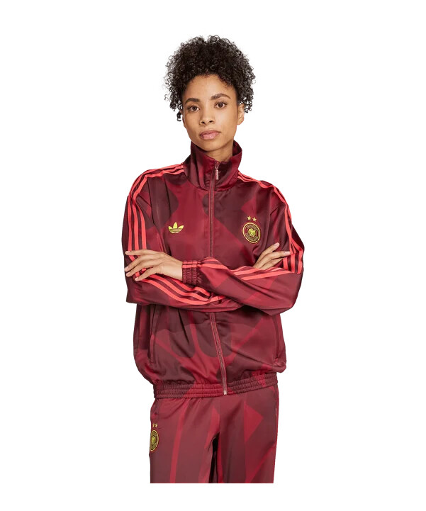 adidas tyskland træningssweatshirt dame rød