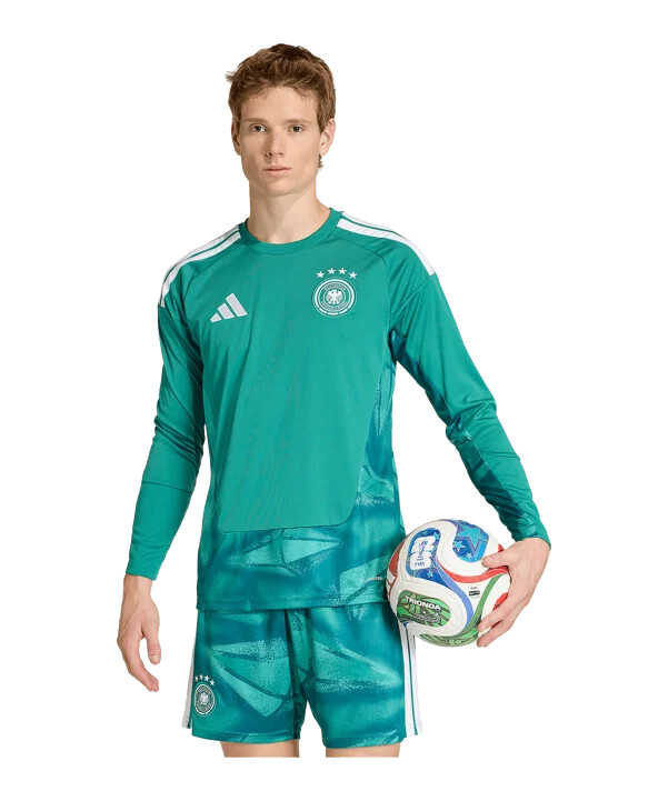 adidas dfb tyskland målmandstrøje langærmet hjemmebane vm 2026 grøn