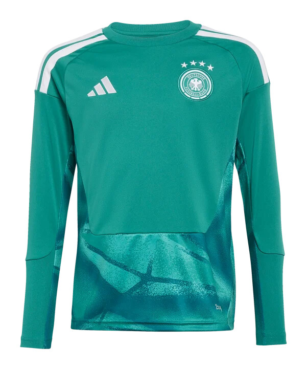 adidas dfb tyskland målmandstrøje langærmet hjemmebane vm 2026 børn grøn
