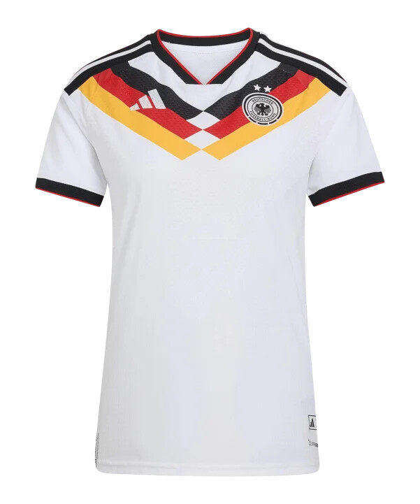 adidas dfb tyskland autentisk hjemmebanetrøje vm 2026 dame 2 stjerner hvid
