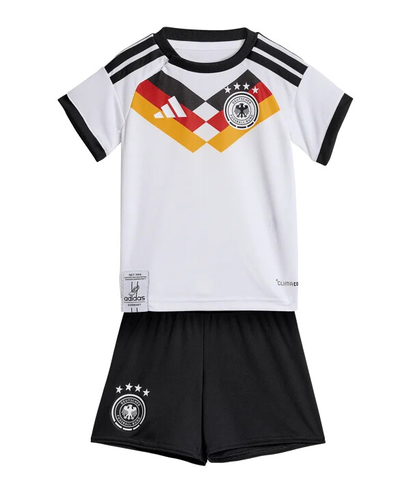 adidas dfb tyskland babysæt hjemmebanetrøje vm 2026 børn hvid