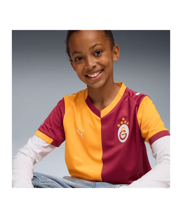 puma galatasaray istanbul hjemmebanetrøje 20252026 børn rød f01