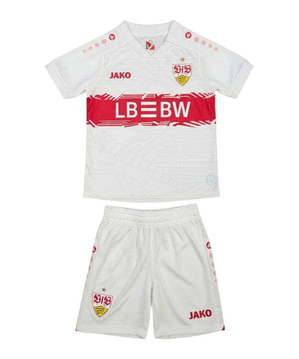 jako vfb stuttgart minikit jersey home kids hvid f0