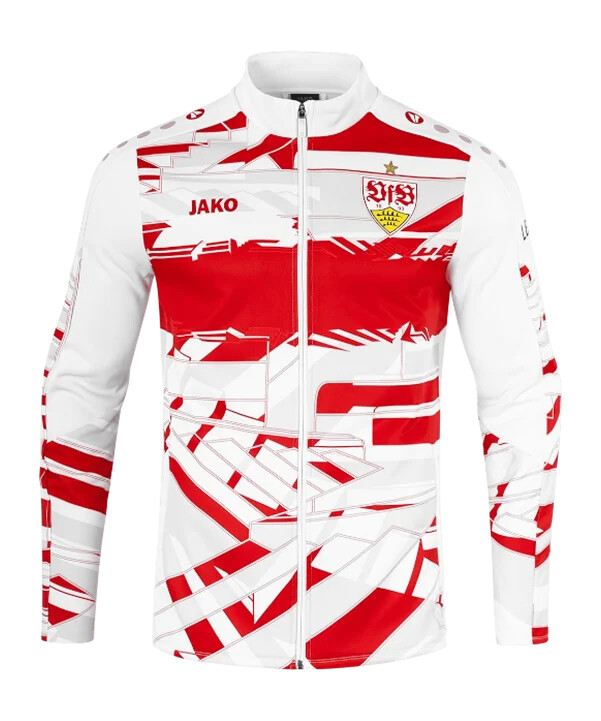 jako vfb stuttgart opvarmningsjakke hvid f656