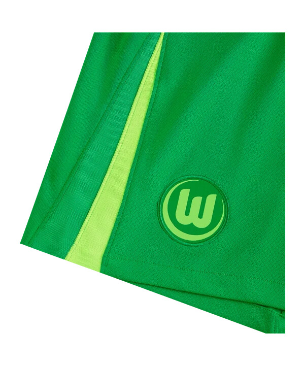 nike vfl wolfsburg shorts hjemme ude 202425 grøn hvid grøn f310