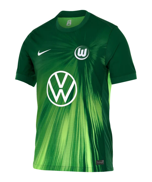 nike vfl wolfsburg hjemmetrøje 20252026 grøn f341