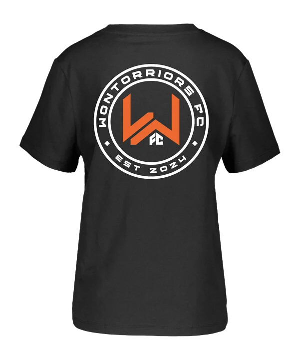 wontorriors fc fan t-shirt dame sort fc002