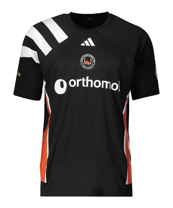adidas wontorriors fc hjemmebanetrøje 2024 børn sort