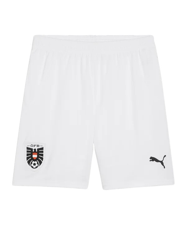 puma Østrig shorts 20232024 hvid f03